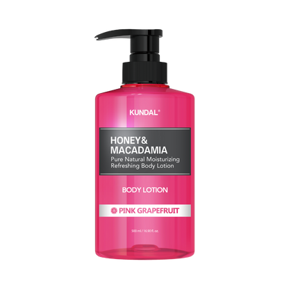 KUNDAL Body Lotion - Honey & Macadamia (Pink Grapefruit) - 8809568740234