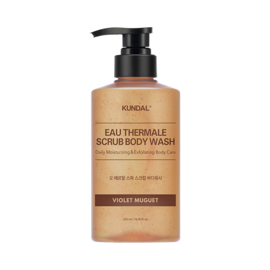 KUNDAL Body Wash - Eau Thermale Spa Scrub (Violet Muguet) - 8809809428655