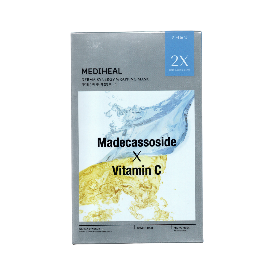MEDIHEAL Derma Synergy Wrapping Mask - Madecassoside x Vitamin C (Toning Care) - 8809936741085